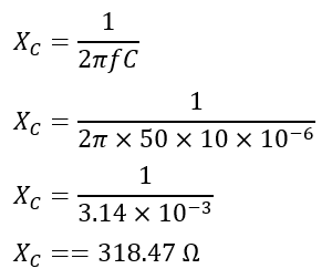 capacitive reactance-solved problem