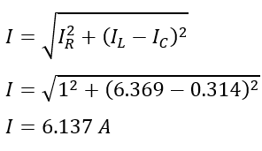 total current in parallel RLC circuit-solved problem