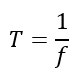 relationship between time period and frequency