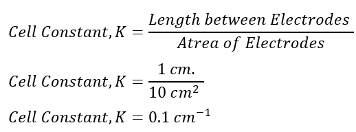 solved problem on cell constant