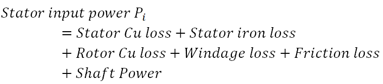 Power Equation of Induction Motor