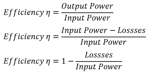 Efficiency formula