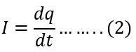 formula for electric current