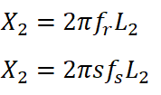  rotor reactance formula