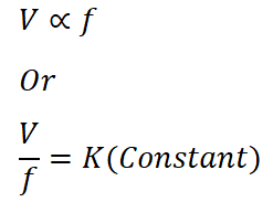 Relationship between Voltage and Frequency