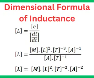what-is-the-dimensional-formula-of-inductance