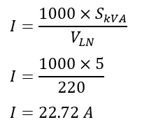 problem- 4 on full load current formula