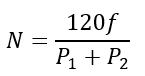 rotor speed of the auxiliary motor