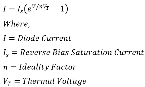 Vt-and-diode-current-equation
