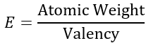 chemical-equivalent-weight