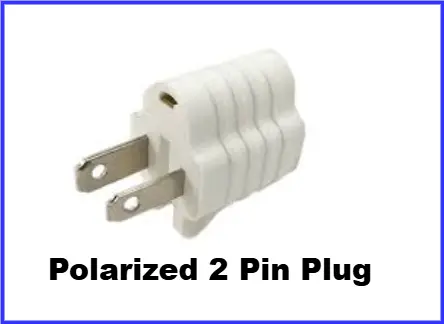 Polarized  two Pin Plug