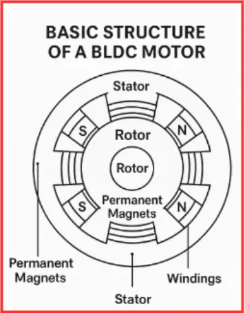 Basic Structure of a BLDC Motor