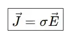 ohms law in vector form formula derived