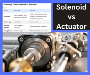 Difference Between Solenoid and Actuator explained
